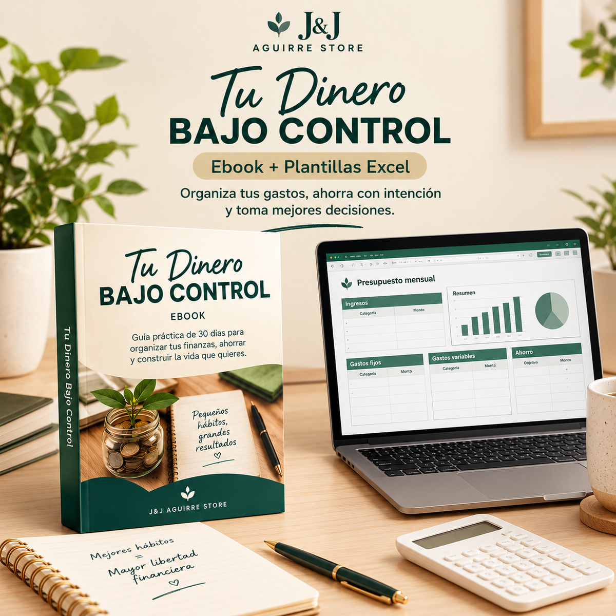 Tu Dinero Bajo Control — Ebook + Plantillas Excel