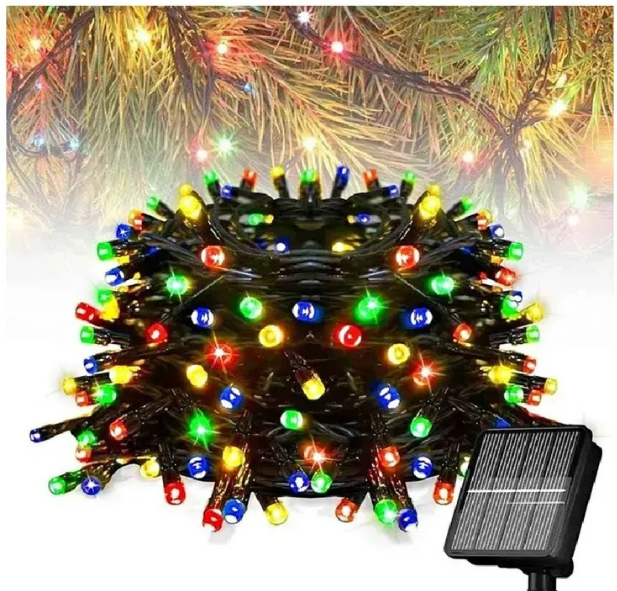 Luces LED Solares Navideñas – 200 Luces